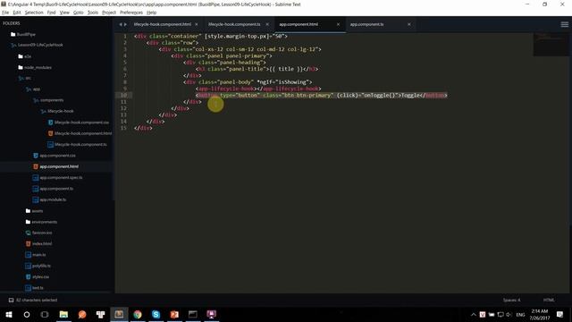 26. Lifecycle Hook : ngOnInit ngOnDestroy смотреть онлайн