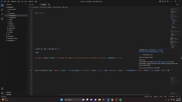 [NEW] - How to make a POLL COMMAND for your Discord Bot! || Discord.js V14 смотреть онлайн