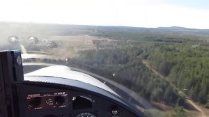 Аэропорт Ивдель заход с проходом над ВПП