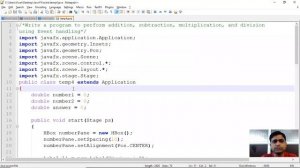 Lec 43 Java program of JAVAFX and Method overloading