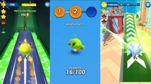 Om Nom Run Multiplayer Egg Renny vs Om Nelle vs Wind Nom