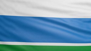 Флаг Свердловской области. Флаги субъектов РФ. Зацикленное видео. Бесплатный футаж.