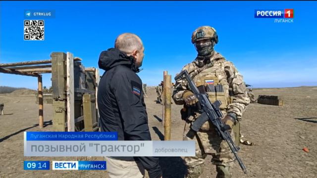 Добровольцы Южной группировки тренируются на Луганских полигонах