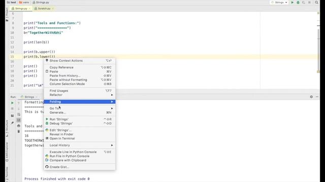 Python Tutorial | Strings as Data Types | String Formatting & Built In Functions for Strings