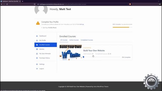 Logging into the Website Course смотреть онлайн