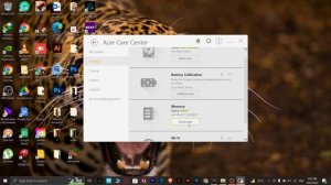 overview of the Acer Care Center software.
