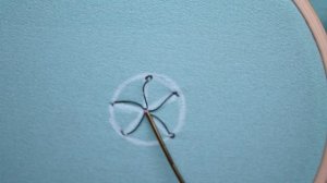 Роза паутинка канителью I Как вышить розу канителью швом паутинка