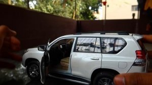 Unboxing of Mini Toyota Land Cruise Prado VX Scale model Toy car