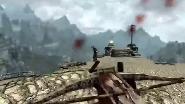 Skyrim - Battle carnage at fort Sungard