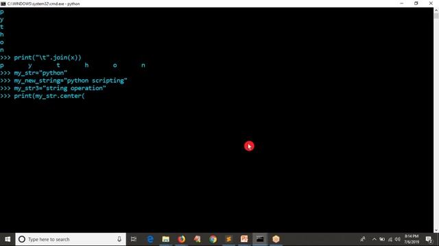 18.Complete Python Basics for Automation - Join/center/zfill Operations on Strings