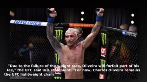 Чарльз Оливейра не справился с весогонкой  UFC 274 - Charles Oliveira stripped of lightweight title