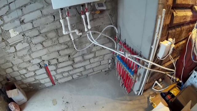 Медный радиатор отопления из Китая и котел Rinnai. смотреть онлайн