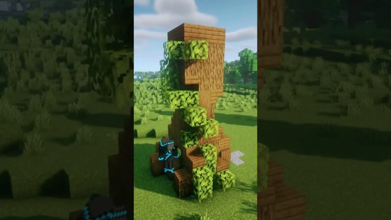 How to build a tree house? The video is already on the channel! #minecraft #home #building