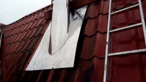 Узел Прохода Кровли  65 градусов.