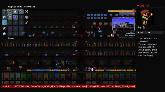 (LIVE) | PS4/PS5 | Ultimate All Items World 1.4.4 | 24/7 | SERVER 1 | Terraria | смотреть онлайн