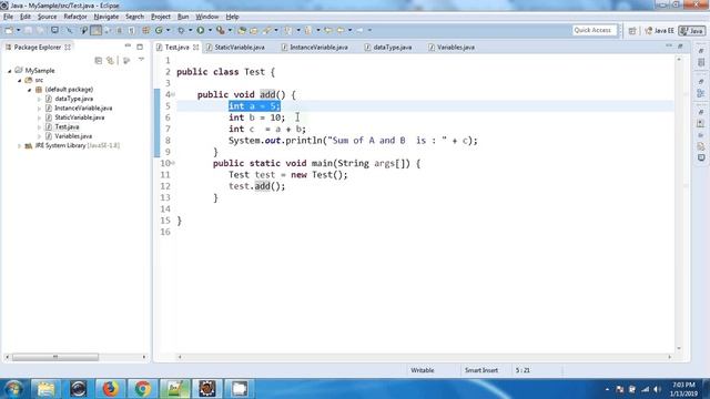 04-JAVA datatypes in tamil || Java Variables in tami || JAVA Data types and variable types in tamil