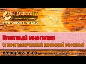 Многопильный станок для раскроя плитных материалов (МДФ, фанера)