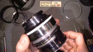 Disassemble and clean focus system in Ai NIKKOR 135mm1:2_____PART 1