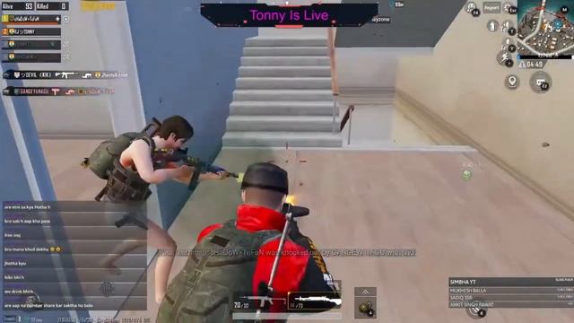 #pubgmobile #tonyislive #pubgunban INTENSE 1V4 CLUTCH  MOMENTS | PUBG MOIBLE | TGgaming Yt