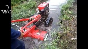 Как мотоблоком чистили ручей!