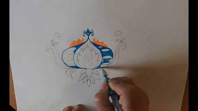 Учимся рисовать Узор для вышивки 1 смотреть онлайн