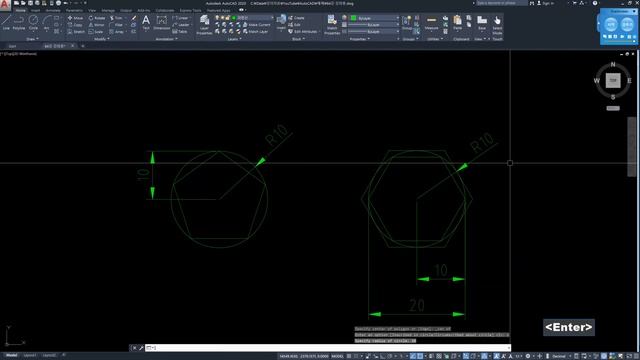 AI의 AutoCAD 64강 Polygon(POL) смотреть онлайн