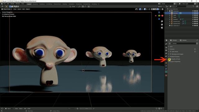 Blender 2.8 Как сделать размытый фон. Эффект Боке в Blender. смотреть онлайн