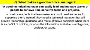 TECHNICAL MANAGER Interview Questions & Answers! (How to Pass a Technical Management Job Interview!