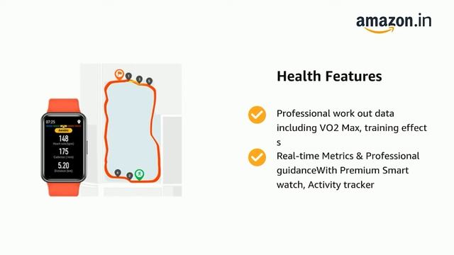 Huawei Watch FIT Smartwatch with Slim Body, 1.64 Vivid AMOLED Display,10 Days Battery Life смотреть онлайн