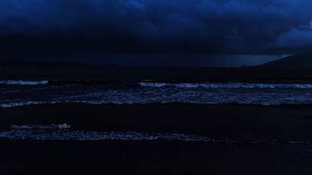 Fall asleep in the night sea with soothing wave sounds - 10 hours of deep sleep on the beach смотреть онлайн