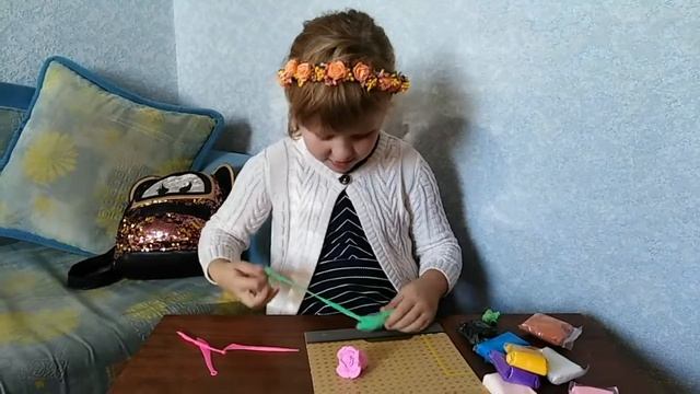 Мастер-класс по лепке розочки из слайм - пластелина смотреть онлайн