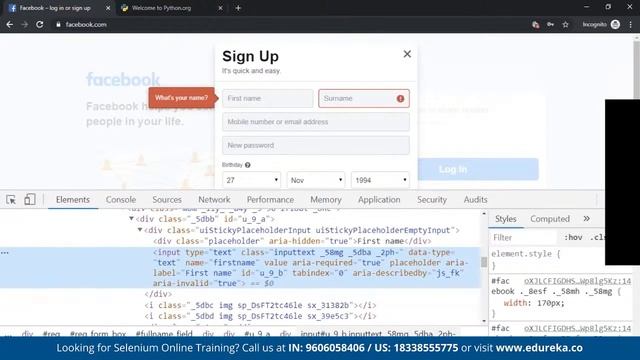 Selenium with Python Tutorial | Python Selenium | Selenium Training | Edureka | Testing Rewind-2