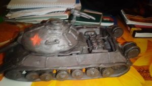 Танк ис-3 из пластилина