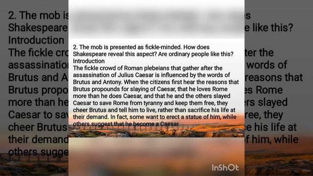 Julius Caesar by William Shakespeare summary