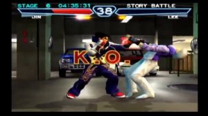 Tekken 4 (PS2) Jin story battle playthrough