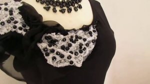 Вышивка на одежде  от Ксении. Вышивка тканями и камнями