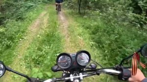 Поехал в лес на мопеде альфа!!! **40 км/ч**