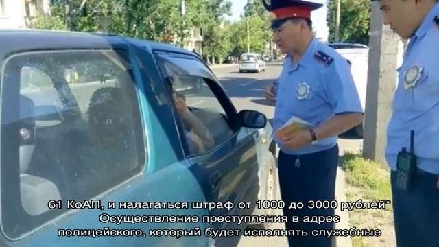 Оскорбление сотрудника полиции