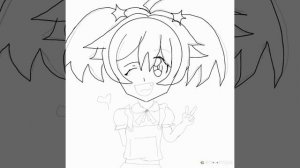 Menggambar Aoi Nika - BeyBlade Burst!