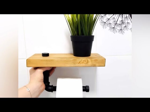DIY Бюджетный Держатель для туалетной бумаги из труб _ лофт _ мебель из труб смотреть онлайн