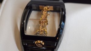 Достаём из коробки Corum Bridges Golden Bridge. Швейцарские механические керамические наручные часы
