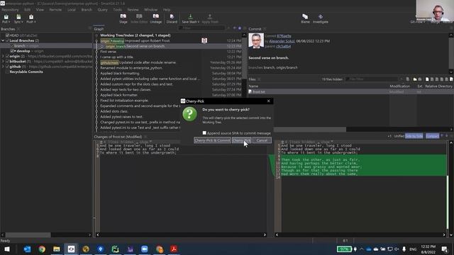 How to do branching using GIT frontend GUI – Difference between Merge & Cherry pick | CompatibL смотреть онлайн