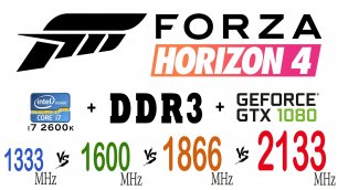Forza Horizon 4 DDR3 1333 МГц, 1600 МГц, 1866 МГц, 2133 МГц