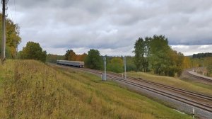 ДИЗЕЛЬ ПОЕЗД ДДБ1 НА ЛУЧЁСЕ, СООБЩЕНИЕМ ЗАОЛЬША-ВИТЕБСК