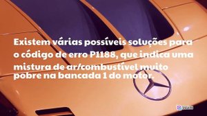 ✅ P1188 CÓDIGO DE ERRO ??️