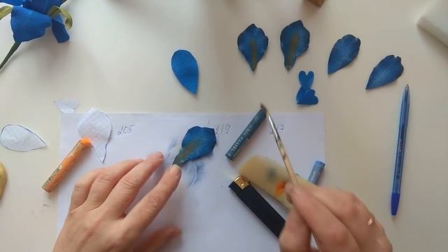 ИРИС ИЗ ФОАМИРАНА МАСТЕР КЛАСС