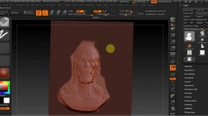 ZBrush  барельеф с мрдели
