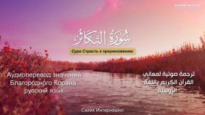Сура 102 — Страсть к приумножению - Нассыр аль-Катами (с переводом)