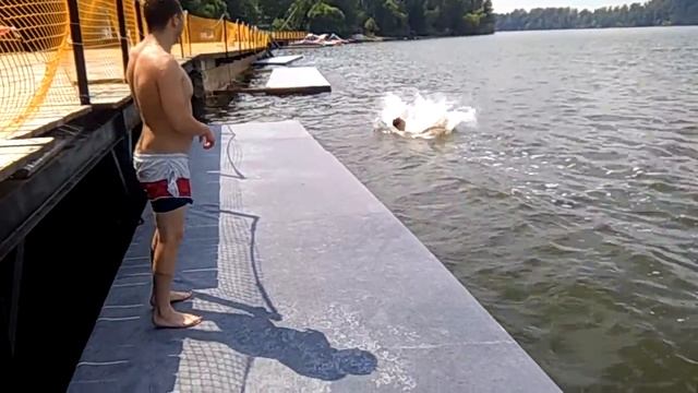 Падение Олимпа :)))Падение на спину(Хотел сделать переднее сальто, но упал на спину) смотреть онлайн