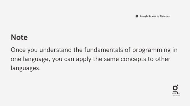Module 1: Beyond Python: Exploring The Vast World Of Programming Languages